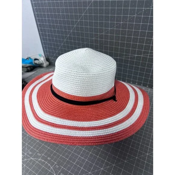 Columbia Womens Global Adventure Packable Hat II L/XL White & Peach NWT - Picture 2 of 9